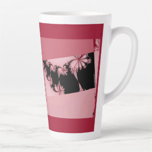 Rose de jardin fractal Latte Mug