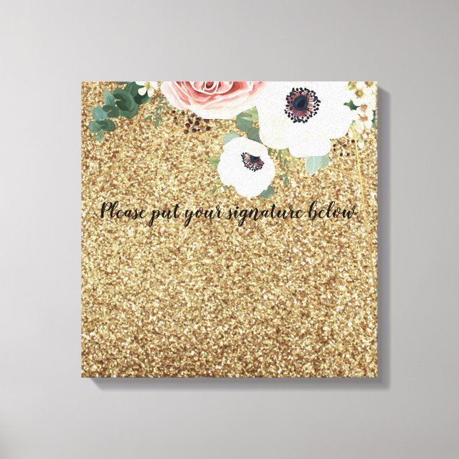 rose de jardin géométrique en toile de signature d (Recto)