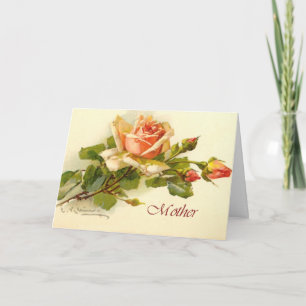 Rose de la fête des mères - Carte