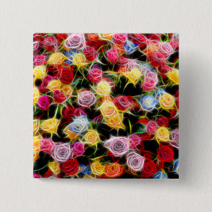 Rose des Gefühls 2 Inch Square Button
