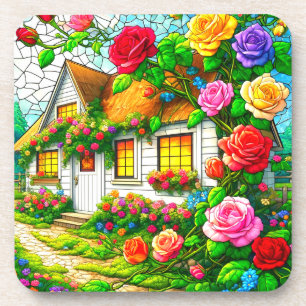 Rose Design Coaster