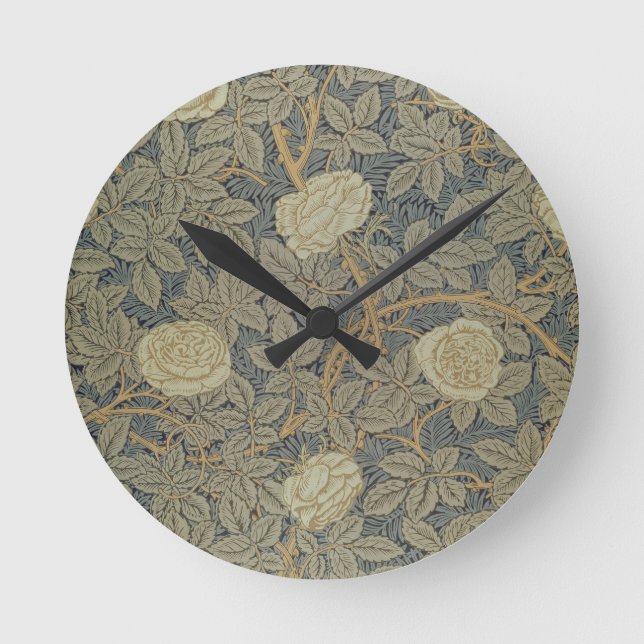 'Rose' design Round Clock (Front)