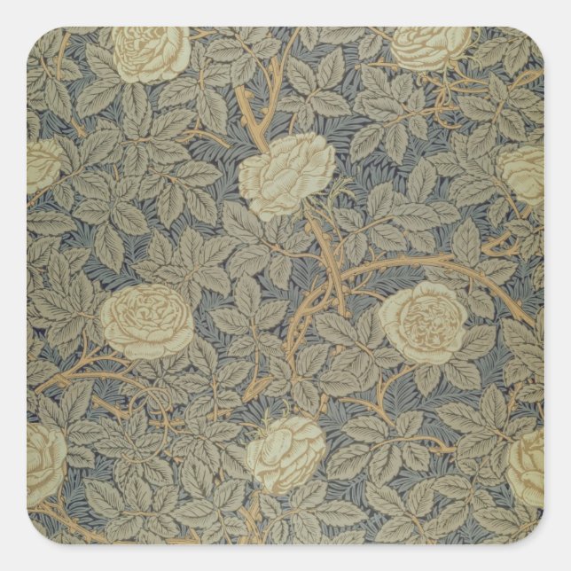 'Rose' design Square Sticker (Front)