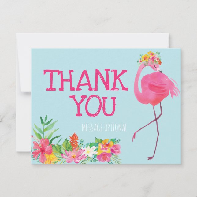 Rose d'été de carte de remerciements de fête (Devant)