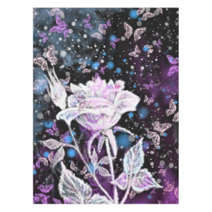 Rose d'hiver et nappes papillon