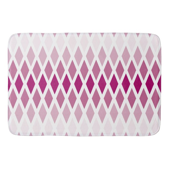 Rose Diamond Ombre Bath Mat (Front)