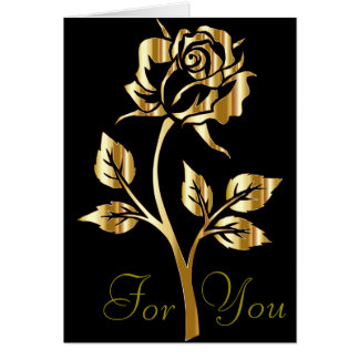 Rose d'or pour votre carte