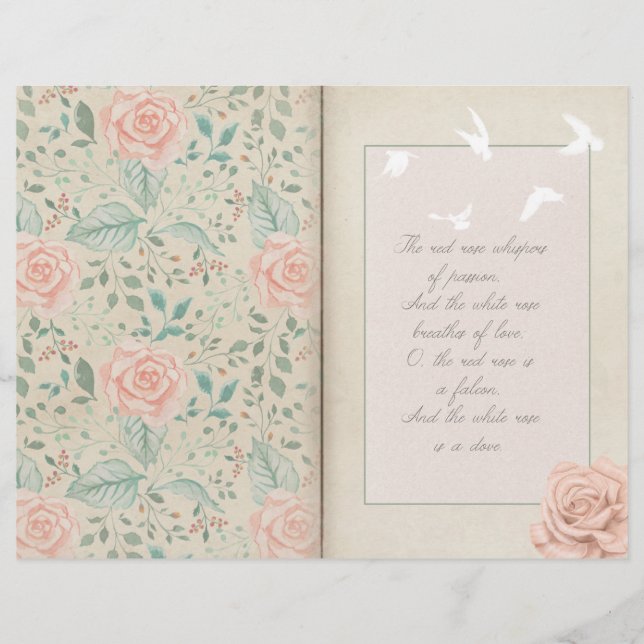 Rose & Dove Scrapbook Ephemera (Front)