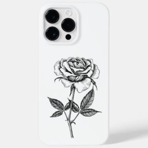 Rose drawing Case-Mate iPhone 14 pro max case