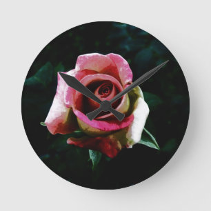 rose drawing round clock