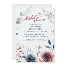 Rose Dusty et Invitation Fête des mariées ivoire