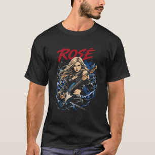 ROSÉ – Electric Rockstar Illustration T-Shirt