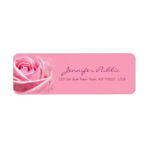 Rose élégant de rose d'aquarelle de manuscrit
