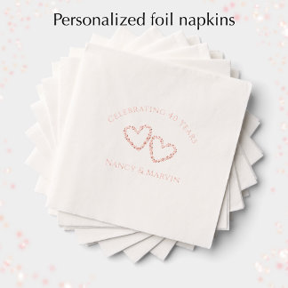 Rose élégante personnalisée pour le 40e anniversai