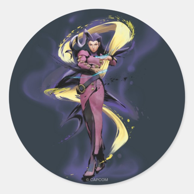 Rose Energy Classic Round Sticker (Front)