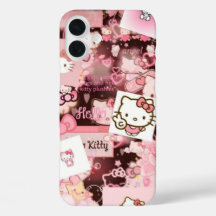 Rose esthétique Hello Kitty iPhone 16 Plus Coque