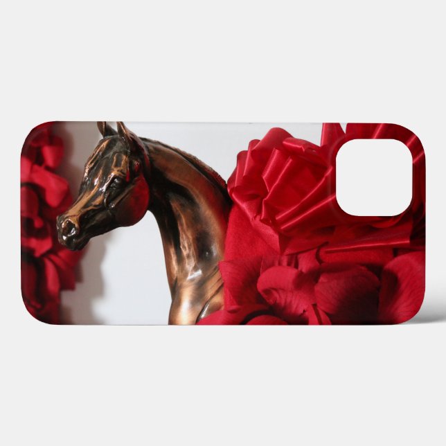 Rose et arabe Champion Coque iphone (Verso (horizontal))