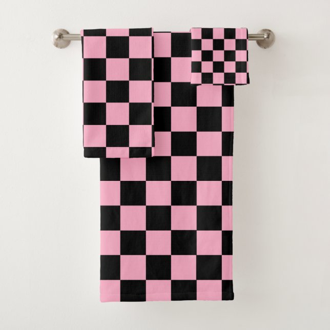 Rose et noir Checkered (En situation)