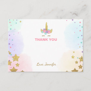 Rose et or de carte de remerciements de visage de