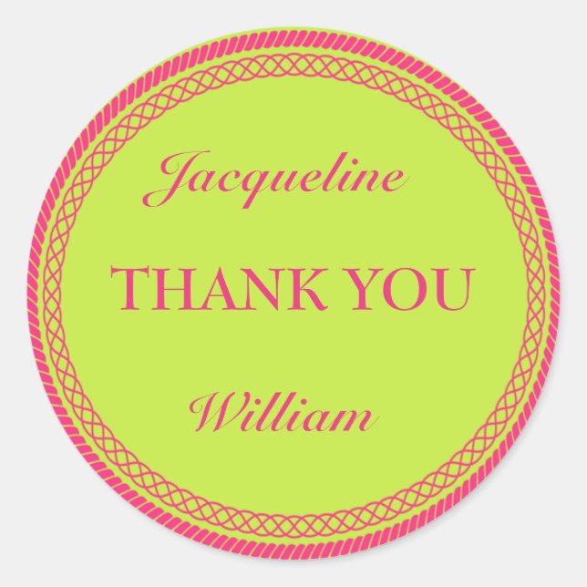 Rose et orange Fluorescent / Étiquettes néon (Devant)