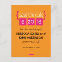 rose et orange vifs Enregistrer la carte postale D