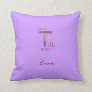 Rose et pourpre pour le coussin croisé - lt Purpl