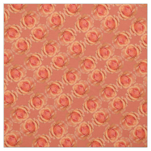Rose Fabric Orange Rose Fabric Customized Textiles