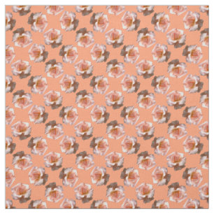 Rose Fabric Peach Wild Rose Fabric Customize