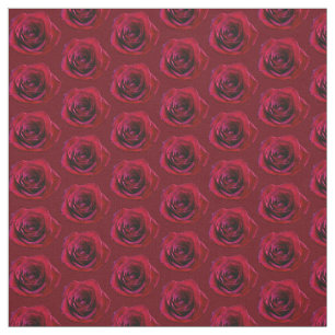 Rose Fabric Red Rose Fabric Cotton or Poly Custom