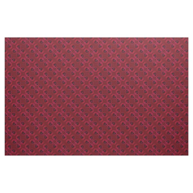 Rose Fabric Red Rose Fabric Cotton or Poly Custom (Fat Quarter)