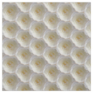 Rose Fabric White Rose Fabric Cotton or Poly