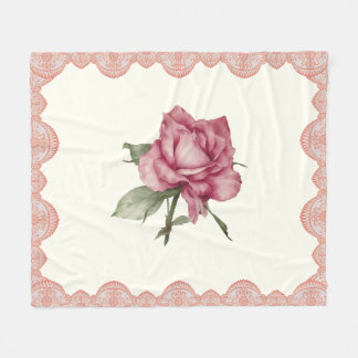 Rose Fleece Blanket