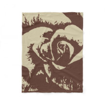 Rose Fleece Blanket, 50"x60"