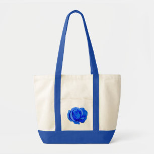 Rose Fleur Sac fourre-tout Bleu Rose Beach Sacs