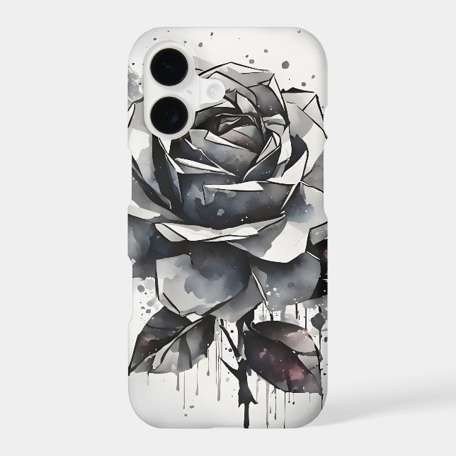 Rose - Fleurs aquarelles (Verso)