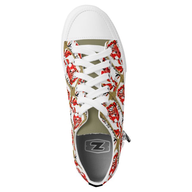 Rose/Flor Low-Top Sneakers (Right Shoe Top)