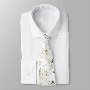 Rose Floral Garden Pattern Tie