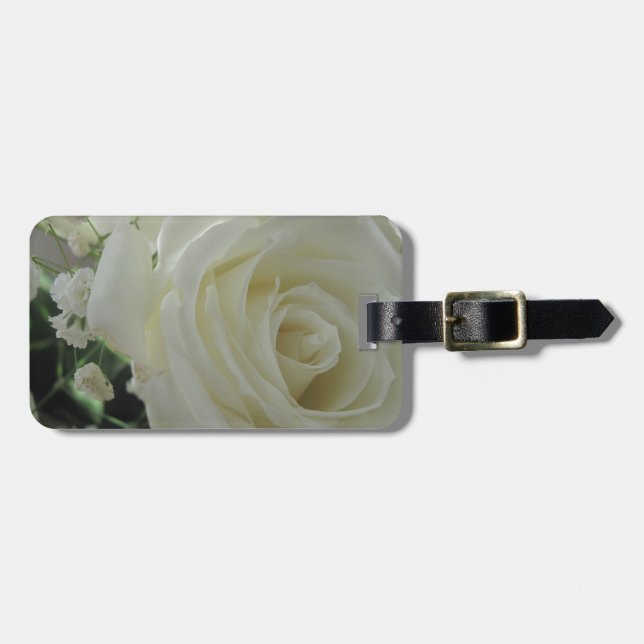 Rose Floral Luggage Tag (Front Horizontal)