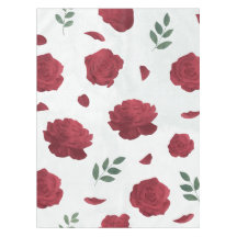 Rose Floral Tablecloth