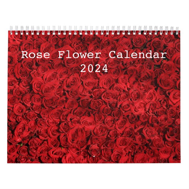 Rose Flower 2024 Calendar (Cover)