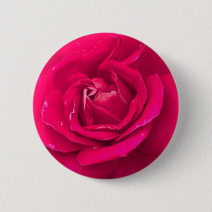 Rose flower 2 inch round button