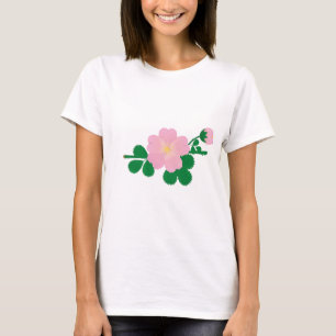 Rose Flower Briar Pink Flowers Floral Bloom T-Shirt
