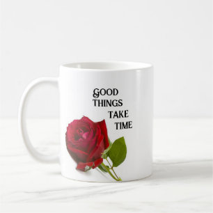 Rose flower coffee mug
