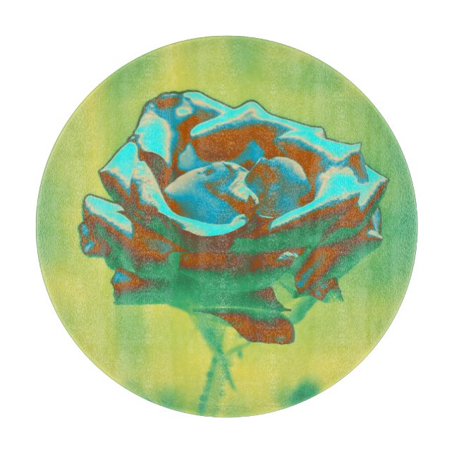 Rose Flower Cutting Board (Front)