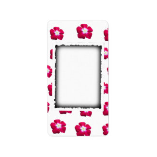 Rose flower design  label