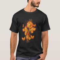 Rose Flower Faith Cross Fire