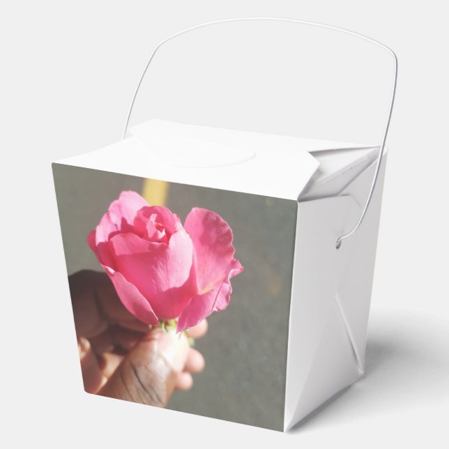 Rose Flower Favour Box (Front)