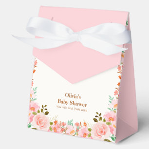 Rose Flower Garden Scoop Ice Cream Baby Shower  Favor Box