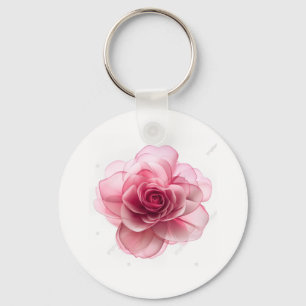 Rose Flower Keychain – Floral Elegance Accessory