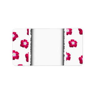 Rose flower label